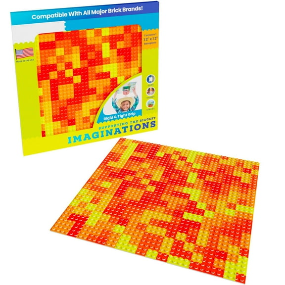 Orange Mosaic Baseplate (1Pack)
