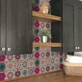 thumbnail image 5 of 24pcs Peel and Stick Kitchen Backsplash Tile Stickers,Moroccan Style Self Adhesive Pvc Waterproof Tile Sticker for Living Room Kitchen Wall Sticker, 5 of 9