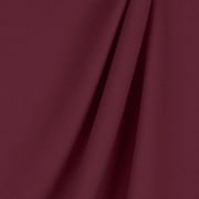 POLY POPLIN FABRIC 1 YARD OF 100% POLYESTER 60" WIDE 24 COLOR Tablecloth Panel", (Color: Burgundy)