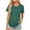 Green, variant on TKLPEHG Womens Dressy Tops Fashion Summer Short Sleeve T Shirts Lightweight Solid Color Loose Casual Round Neck Tshirts Going Out Tops Blouses(Black,S)
