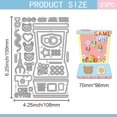 thumbnail image 2 of Troqueles de corte para máquinas de garras de juegos retro, ideales para scrapbooking DIY. Troqueles de corte para juegos de lanzamiento de agua con aros metálicos., 2 of 7