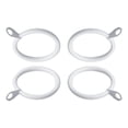 thumbnail image 2 of Metal Curtain Rings Hanging Hooks for Curtains Rods Pole Voile Heavy duty Rings, 2 of 8