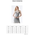 thumbnail image 4 of Vestido de noche largo maxi con lentejuelas de los años 20, vestidos de novia semiformales para mujer, sin mangas, espalda en V, vestido de fiesta formal con lentejuelas y cuentas, 4 of 5