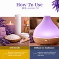thumbnail image 2 of SVA Lavender Essential Oil Organic – 2 Fl Oz – 100% Natural Organic Lavender Oil - for Diffuser, Hair, Face, Skin Care, Aromatherapy, Scalp and Body Massage, Soap and Candle Making - with Dropper, 2 of 8