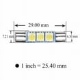 thumbnail image 2 of 3pair Xenon White 3SMD 6641 6614F LED Bulb Sun Visor Makeup Mirror Fuse Light Faster On/ Off Response And Vibration Resistance, 2 of 12