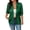 Green, variant on Womens Sequin Blazer Jackets Lightweight Shawl Collar Long 3/4 Sleeve One Button Open Front Sparkly Retro 80s Party Office Cocktail Blouse Tops,Gray,XL