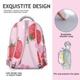 thumbnail image 5 of Small Lightweight Backpack with Cute Strawberry and Red Berry Print Summer Fruity Style for School and Travel, 5 of 6