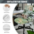 thumbnail image 3 of FKELYI Lily Floral Hummingbird Green Print Office Chair Cover with Armrest Covers Swivel Boss Armchair Protector Anti-Dust Cover for Computer Chair Decoration, Large, 3 of 6