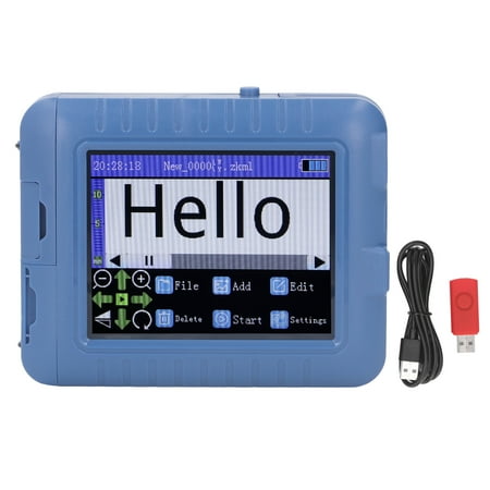 

Reiche 12.7mm 3.5in Mini Smart Inkjet Printer Blue Looking Type C DPI Adjustable QR Code Printing Machine 2000mAh