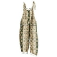 thumbnail image 3 of QATAINLAV Combinaisons en Coton et Lin pour Femmes Tenues d'Été de Plage Sans Manches Bretelles Ajustables Imprimé Boho Combinaisons Amples à Jambes Larges une-Pièce Pantalons avec Poches Multicolore XXXXXL Ventes Prime, 3 of 6