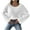 White, variant on Jamicy Fall Blouses for Women Gift for Wives Long Sleeve Shirts 2025 Fall Ribbed Knit Sweaters Crew Neck Oversized Loose Casual Pullover Tops Blouse