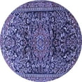 thumbnail image 1 of Ahgly Company Indoor Round Persian Blue Traditional Area Rugs, 5' Round, 1 of 4