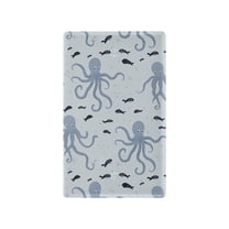 Yayeee Blank Wall Plate Cover 1-Gang 4.5"x2.7" Home Unused Decorative Outlet, Blue Octopus Pattern