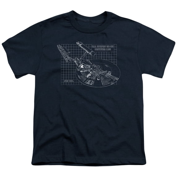 Star Trek - Enterprise Prints - Youth Short Sleeve Shirt - X-Large