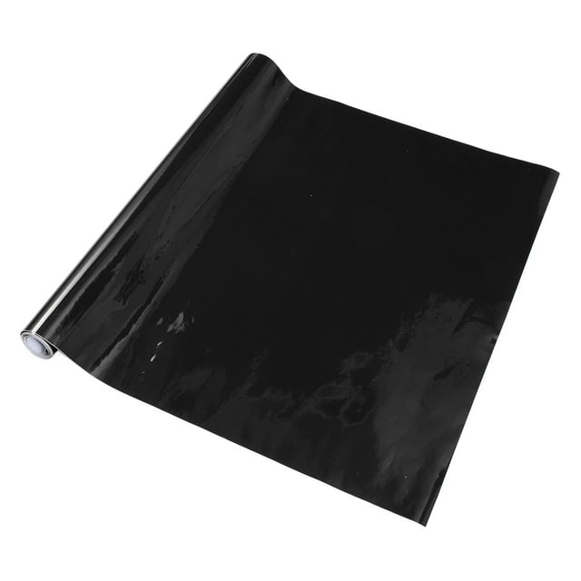 Película protectora universal para automóvil Unique Bargains, cubierta de vinilo para exterior e interior de 5.5 mil, 1 pieza, negra, 1.5 pies x 5 pies
