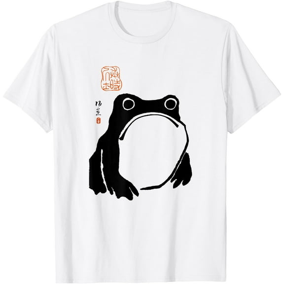 Grumpy Frog Japanese Art Unisex T-Shirt for Men Women Kids