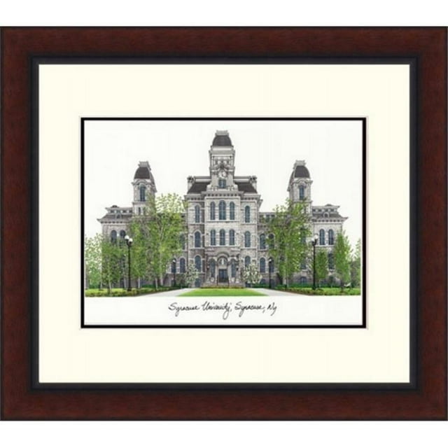 Campusimages NY999LR Syracuse Université Legacy Alumni Encadré Lithographie