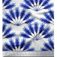 thumbnail image 1 of Soimoi Blue Cotton Duck Fabric Pine Leaves Print Fabric by the Yard 42 Inch Wide, 1 of 3