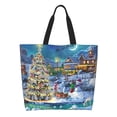 thumbnail image 1 of Balery Christmas Tree Bolsa Tote Estilo Estético con Cremalleras, Bolsa de Hombro, Bolsa de Compras Grande y Plegable, 1 of 8