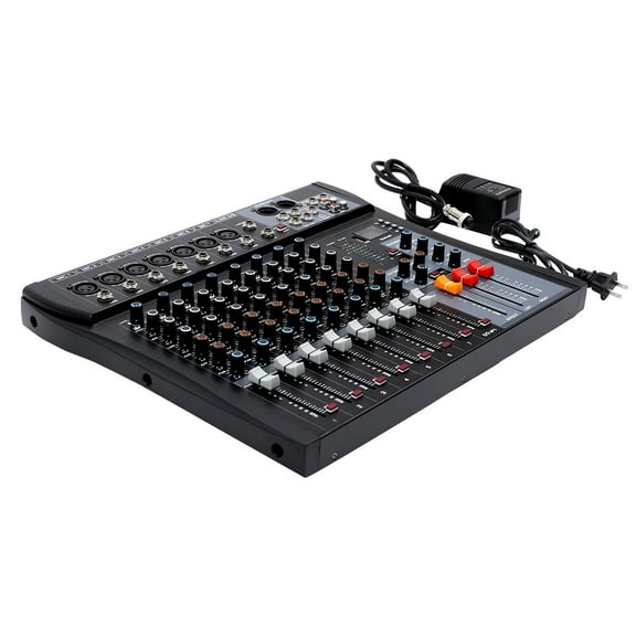 8 Channel Studio Audio Mixer Bluetooth USB Digital Sound Mixing Console Board