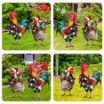 thumbnail image 4 of 2 estacas metálicas navideñas para gallineros, letreros realistas para jardín., 4 of 7