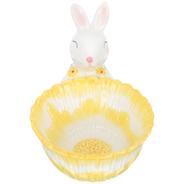 Ceramic Bunny Storage Bowl Ornament Ceramic Bunny Decoration Bunny Storage Container Bunny Adorn