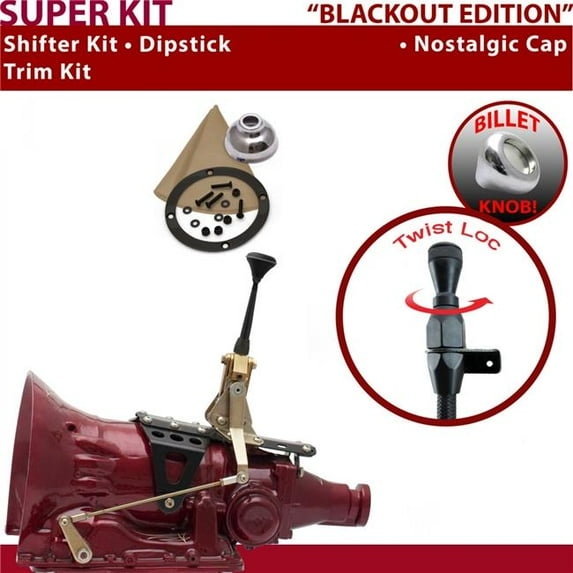 American Shifter 727 Shifter Kit Black 6 in. Trim Kit Dipstick for EB086