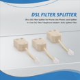 thumbnail image 4 of Divisor de Filtro DSL de 3 Uds para Línea Telefónica, Divisor de Conector Telefónico, Filtro DSL en Línea, Módem Telefónico, Filtro Divisor ADSL, 4 of 5