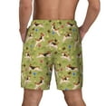 thumbnail image 3 of Sigee Running Beagle Print Mens Swim Trunks with Compression Liner Quick Dry Swim Stretch Beach Shorts with Pockets,S-3XL, 3 of 7