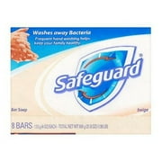 Safeguard Deodorant Bar Soap, Beige 4 oz, 8 count (Pack of 4)