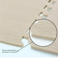 thumbnail image 3 of Yes4All 12 pcs Interlocking Exercise Foam Mats, Cover 48 sqft, 3/8 inch, Walnut Wood Light Color, 3 of 7