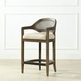 thumbnail image 3 of Americana 26" Cane Back Counter Height Bar Stool Taupe Beige, 3 of 11