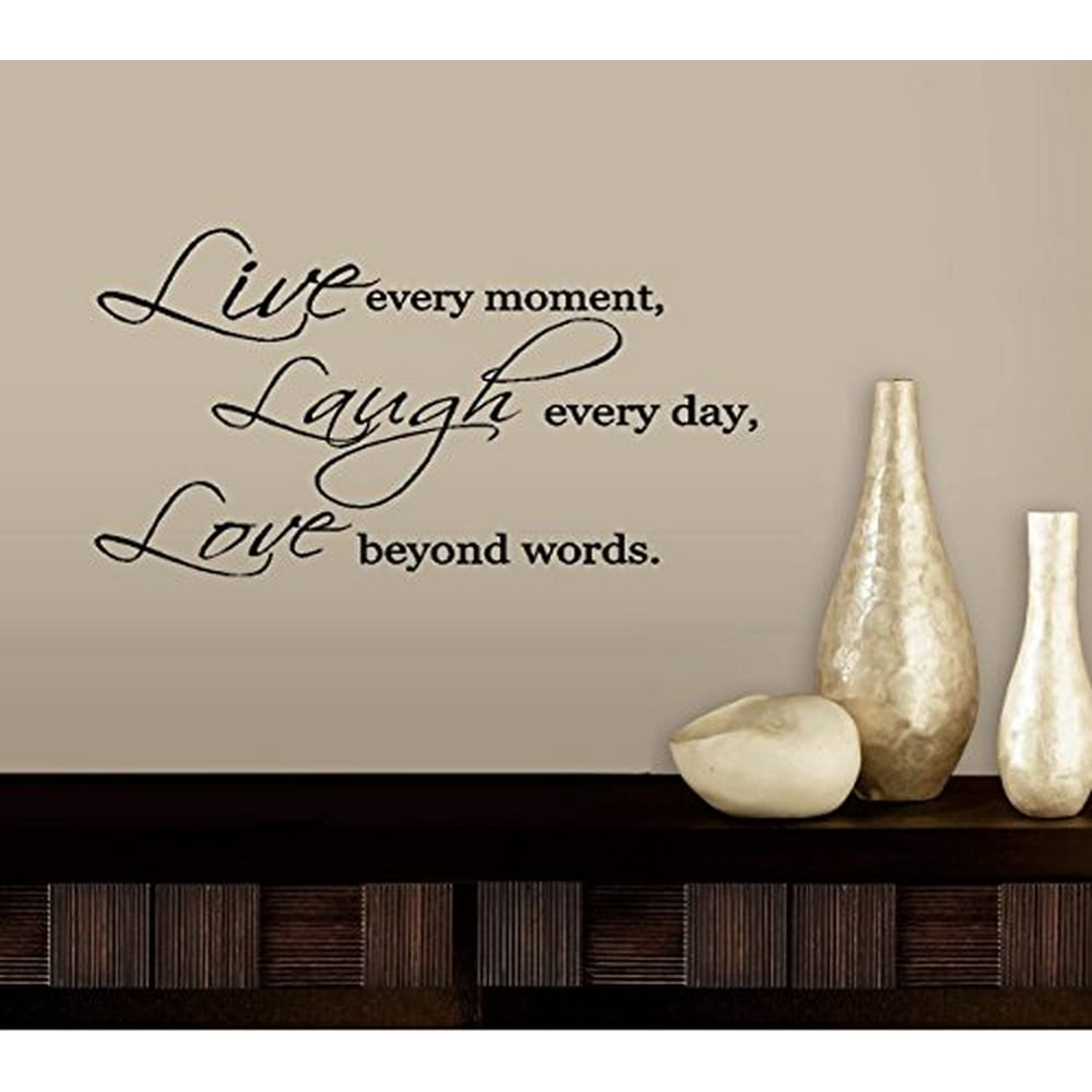 Decal LIVE LAUGH LOVE 3 WALL DECAL, HOME DECOR 13" X 25"