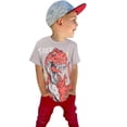 thumbnail image 3 of Ruyang Boys Girls Short Sleeve Cartoon Dinosaur Prints T Shirt Tops Shirt Set Toddler Casual and Comfortable Shirt, 3 of 7