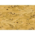 thumbnail image 1 of Ahgly Company Machine Washable Indoor Rectangle Transitional Saffron Yellow Area Rugs, 2' x 3', 1 of 7