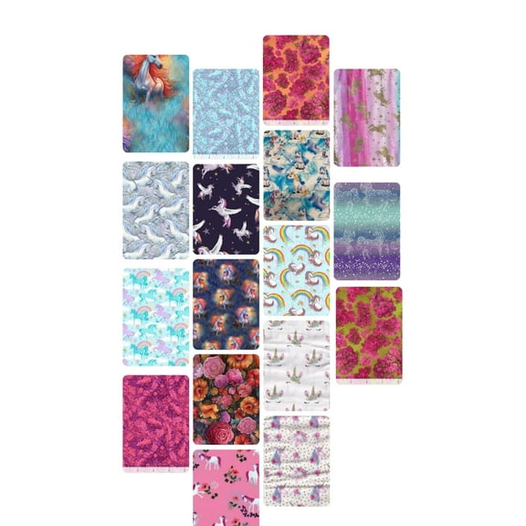 10 Half Yards - Assorted Unicorn Half Yard Bundle