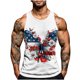 thumbnail image 2 of Camiseta sin mangas de cuello redondo para hombre, con estampado del Día de la Independencia, cuello redondo, estilo informal, deportiva, para hombre, 2 of 5