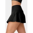 thumbnail image 4 of Jupe-Short Noire pour Femmes avec Poches et Large Ceinture, 4 of 6