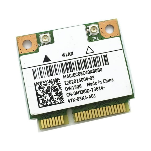 MXX0D - Dell Wireless 1506 DW1506 WiFi 802.11 b/g/n Half-Height Mini-PCI Express Card