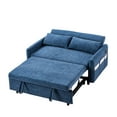 thumbnail image 5 of Blue Pull Out Bed With Adjustable & Ports For Home - 55.1" Storage Pockets, 2 Soft Pillows Living Room, Bedroom, Apartment C Couch , Pockets And Apartment, Office, 5 of 6