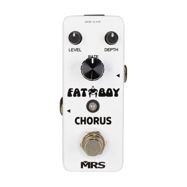 Pedal de Efecto Chorus Analógico MORRISON Fat Boy blanco 6.2x6.4x12