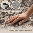 thumbnail image 6 of ODIKA 9'x12' Washable Area Rug Non-Shedding, Easy Care Vintage Bird Damask Botanical Vines Backing Shower Bathtub Flowing Dynamic for Master Suite, California King, Under Bed, 6 of 7