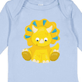 thumbnail image 4 of Inktastic Cute Yellow Dinosaur, Baby Dino, Triceratops Boys or Girls Long Sleeve Baby Bodysuit, 4 of 5