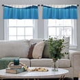 thumbnail image 5 of LALILO Kitchen Curtain Valance High Quality Horizontal Rod Pocket Window Curtain 52"x 18" Set of 2, 5 of 7