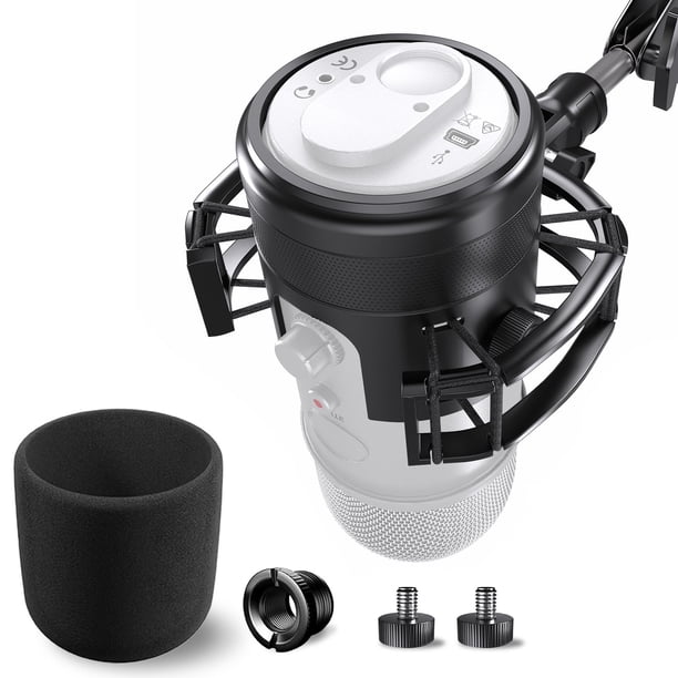 Soporte amortiguador para micrófono con filtro antipop para Blue Yeti de Borenbuir