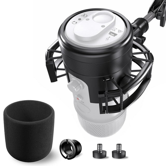 Soporte amortiguador para micrófono con filtro antipop para Blue Yeti de Borenbuir