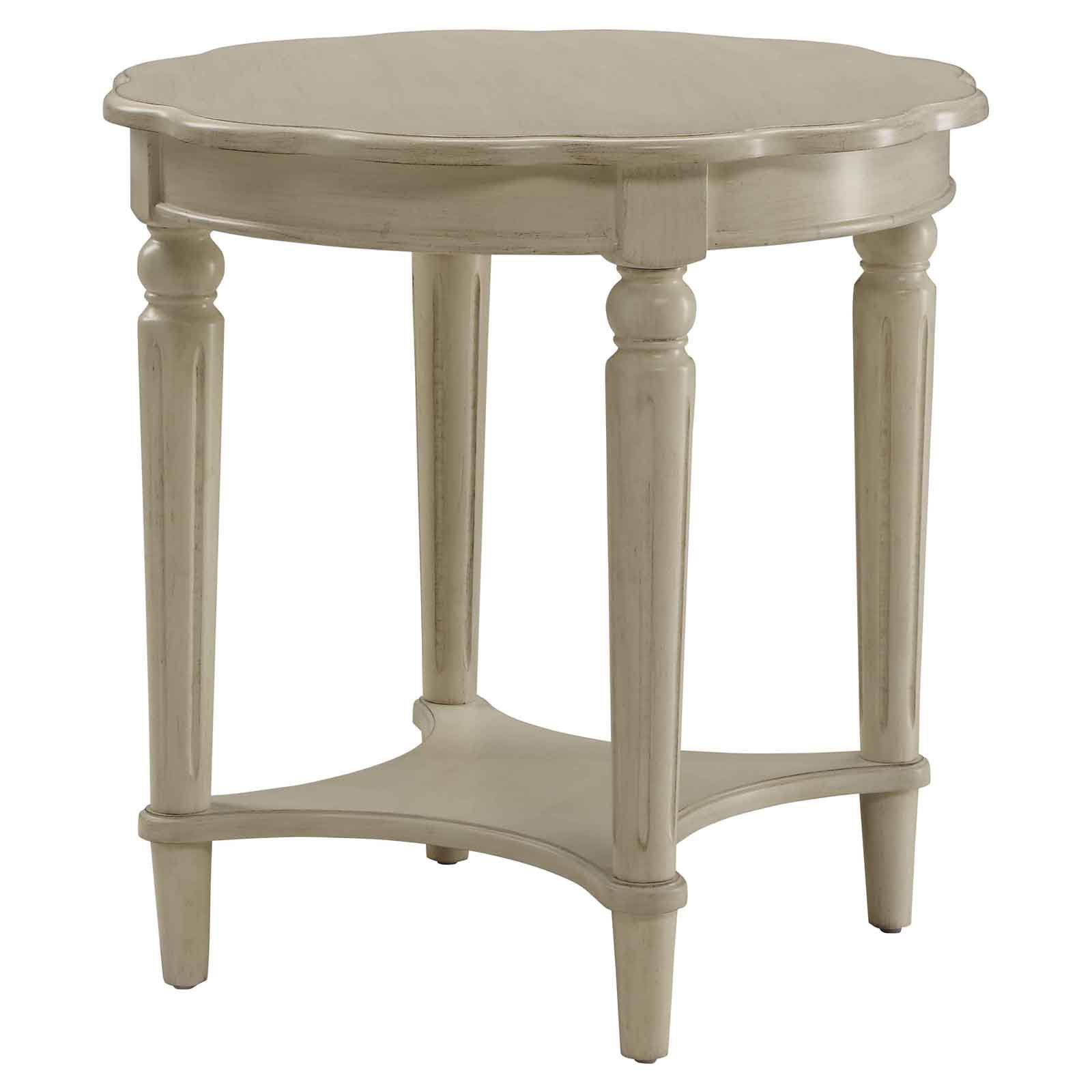 ACME Fordon End Table, Antique White