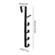 thumbnail image 3 of No Drill Wall Mount Door Hook Adhesive Hanger for Hats Coats Towels Storage Organizer 1-Pack, 3 of 6