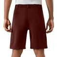 thumbnail image 5 of SYMOID Men's 2XL Cargo Shorts, Elastic Waist Quick-Dry 100% Polyester Multi-Pocket, Wine Color - Great for Work/Outdoor/Casual Use, 5 of 5