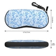 thumbnail image 2 of KLL Winter Paisley Pattern Print Eyeglass Case for Men & Women's Classy Travel Eyewear Holder Case Zipper Eyeglasses Case With Hook, 2 of 6